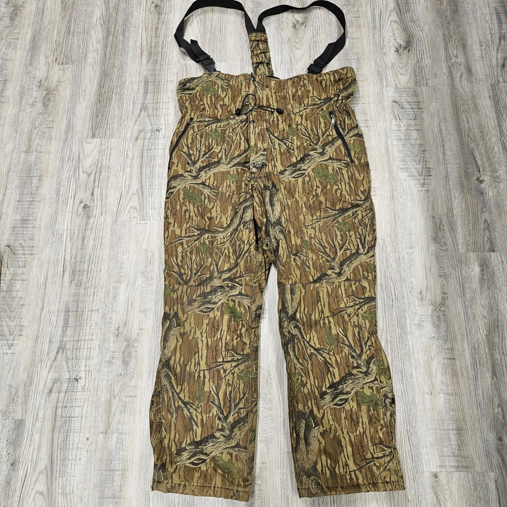 Gander Mountain Hunting Bibs Mens XXXL Tall Mossy Oak Camo Climate+ Rainwear